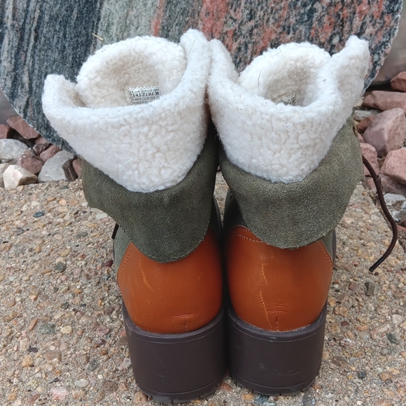 Skechers trail troop mid hiker lace up suede leather boots womens 7.5 - Picture 4 of 11